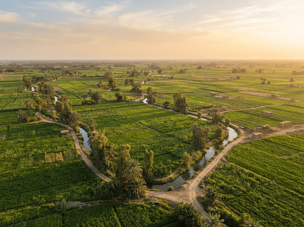 Map of collection points across the Nile Delta